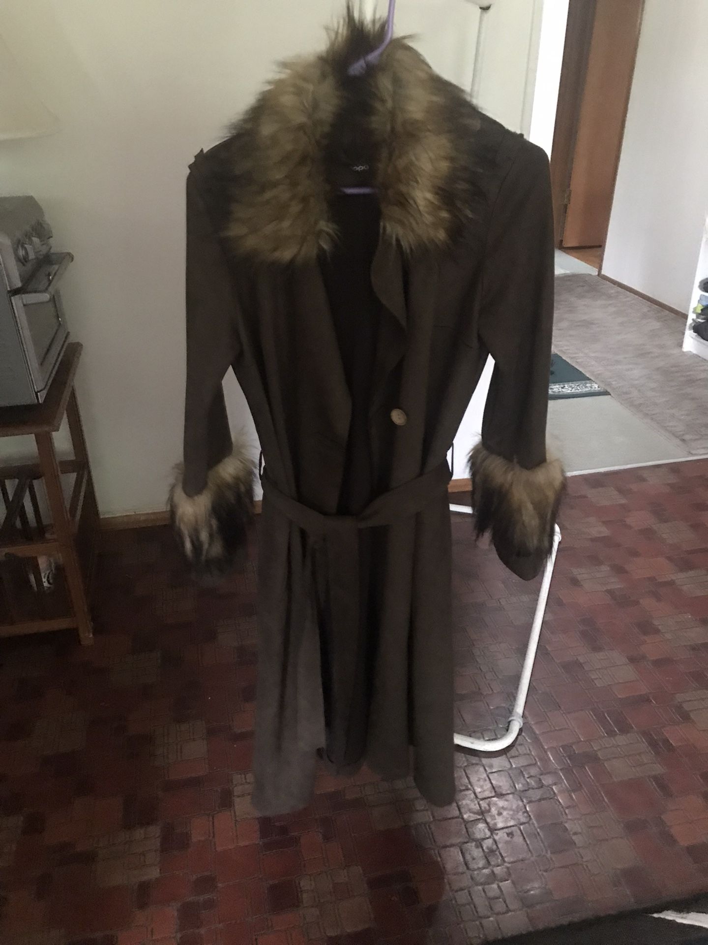 Oppa Green Coat $20 Womens 