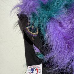 AZ Diamondbacks fluffy hat and stuffed animals