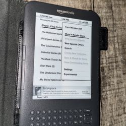 Kindle Keyboard Reader, 3rd Gen, Model D00901 Gray