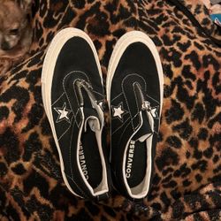 Converse  One Star Sunbaked Slip  Black Sneakers For Women Size 9