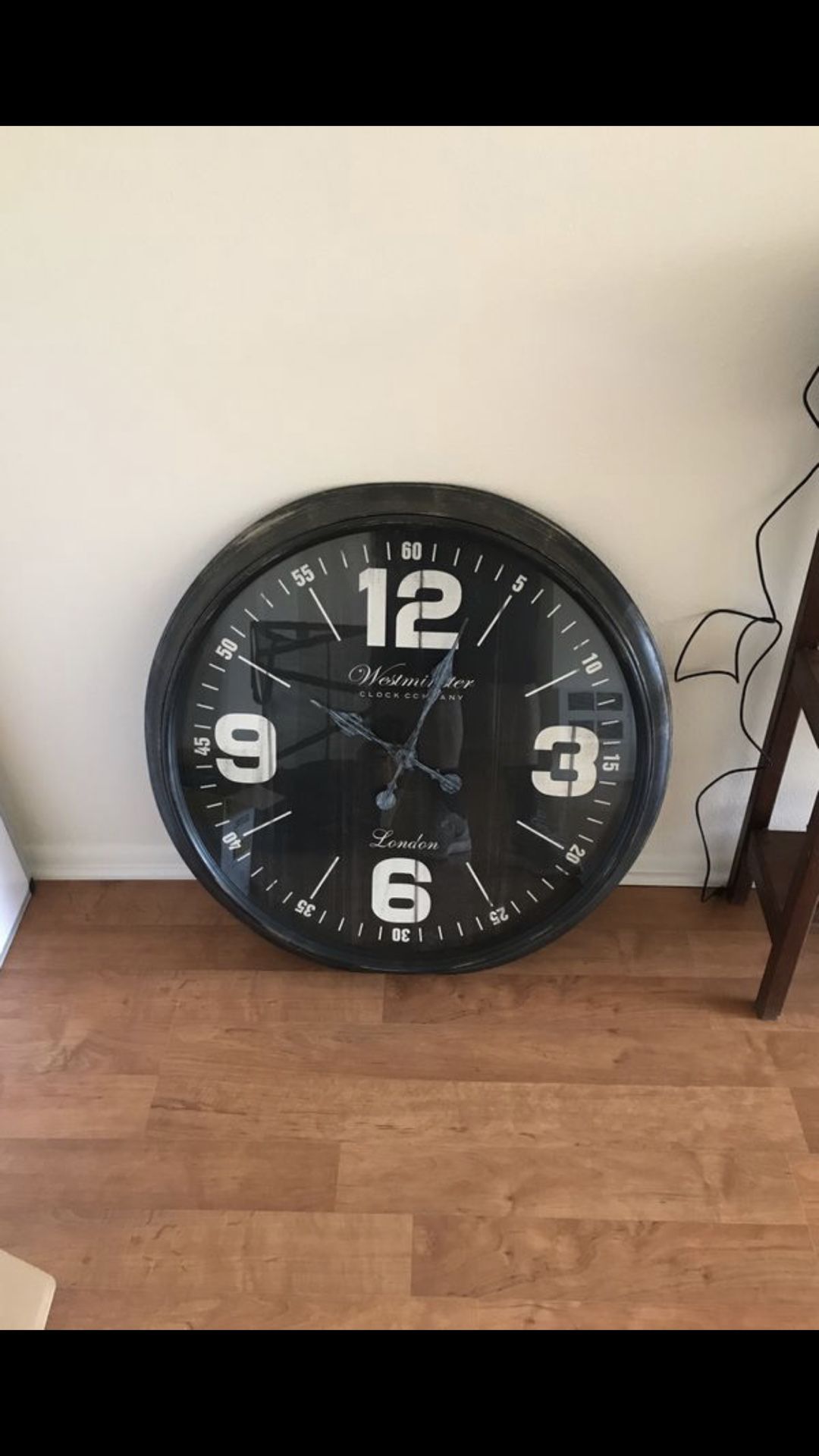 Large plastic clock