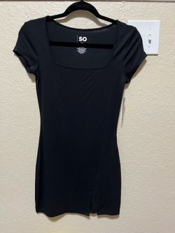 Square neck bodycon mini dress