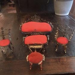 Handmade Miniature Furniture from Budweiser Cans