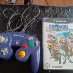 NINTENDO GAMECUBE PURPLE CONTROLLER AND FINAL FANTASY GAME $175 FINAL PRICE SAME DAY SHIPPING 