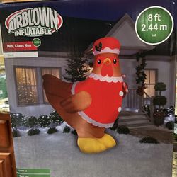 Mrs Claus Hen Christmas Inflatable 8ft