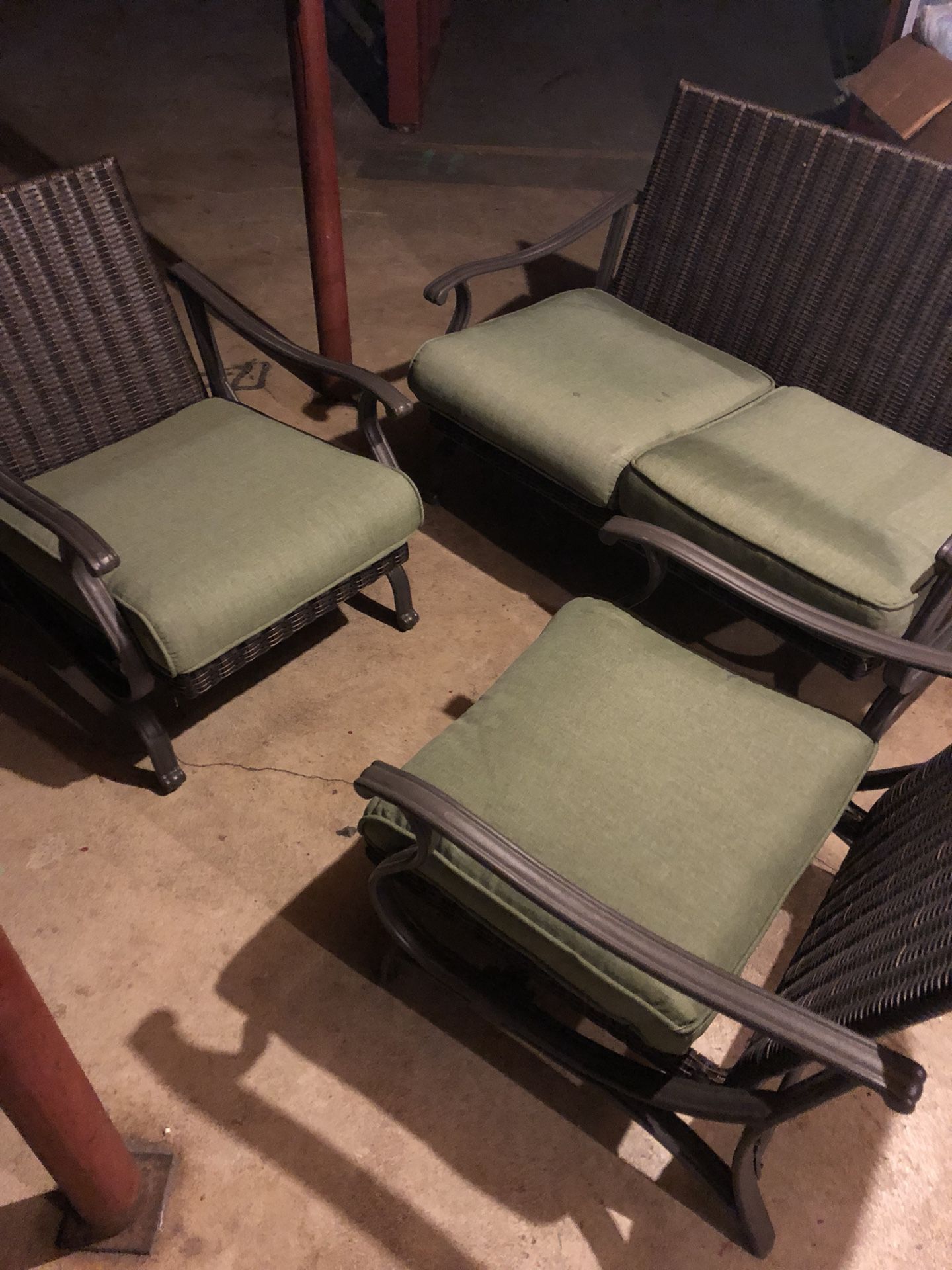 set of 3 patio chairs