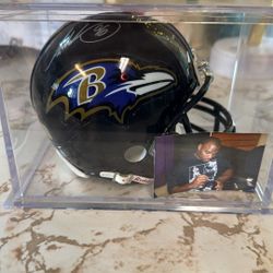 Adalius Thomas Baltimore Ravens Mini Helmet. 