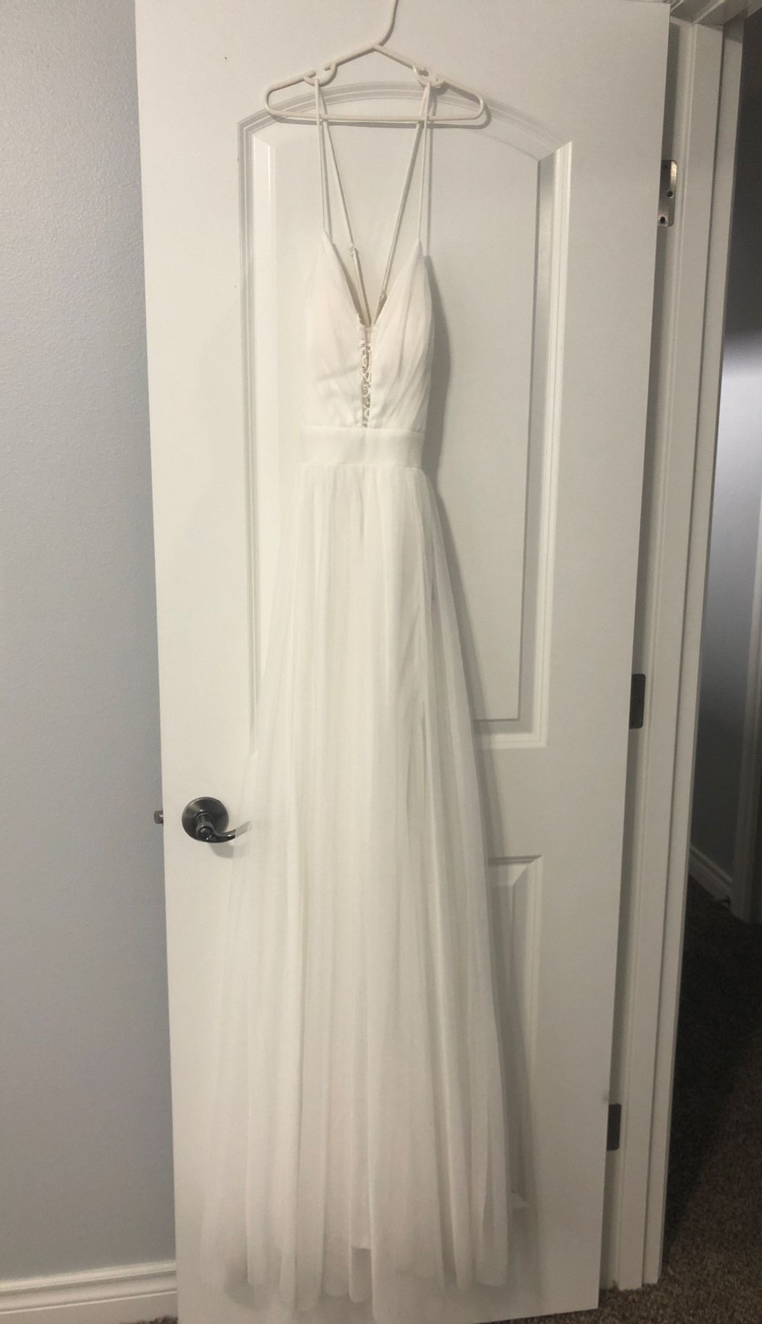 White prom wedding dress women’s dress