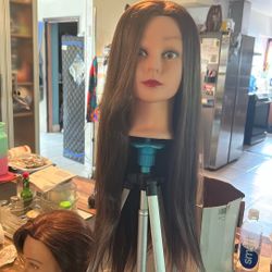 Human Hair Mannequin Head