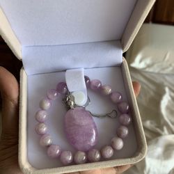 Kunzite Jewelry Set 