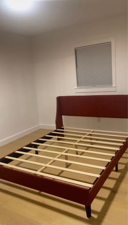 Queen maroon bed Frame