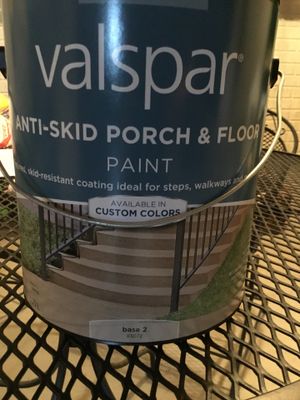 Valspar Anti Skid Porch Floor Deck Paint Gray New Never
