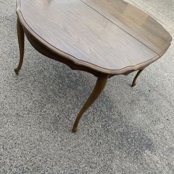 🌺SOLID WOOD DINNER TABLE WITH EXTENSION AND 4 CHAIRS 🌺