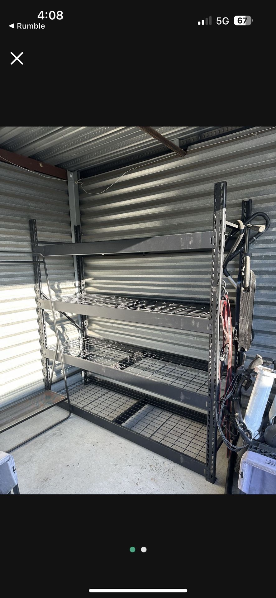 Husky 4 Tier Storage Rack (like new)