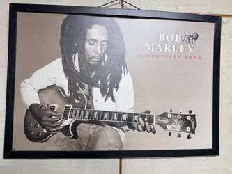 BOB MARLEY REDEMPTION POSTER IN A FRAME