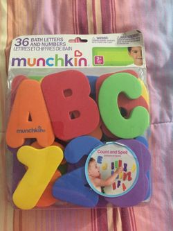 Munchkin 36 bath letters