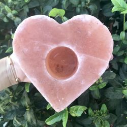Pink Salt Candle Holder 💗