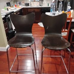 Two Bar Or Counter Chairs
