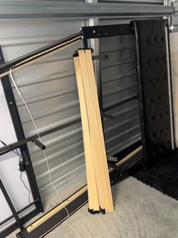 LED full size bed frame