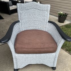 2 Large Wicker Chairs