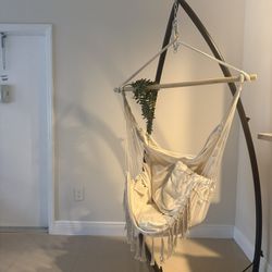 Silla Colgante Con Base Metálica 