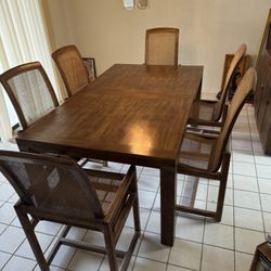 Drexel Mid Century Modern Dining Room Table and Chairs - Drexel