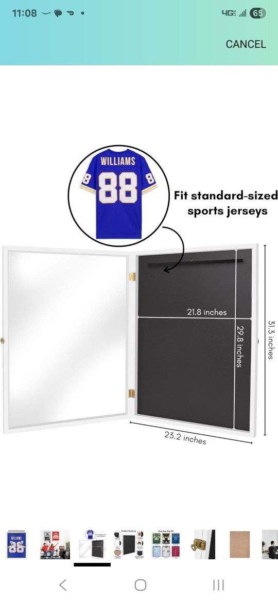 Sports Jersey Frame Case White