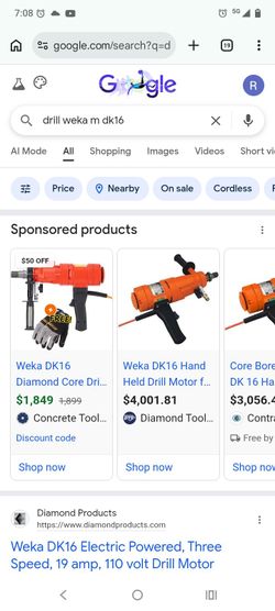 Core drill weka m k16