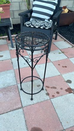Black Wrought Iron Plant Stand
