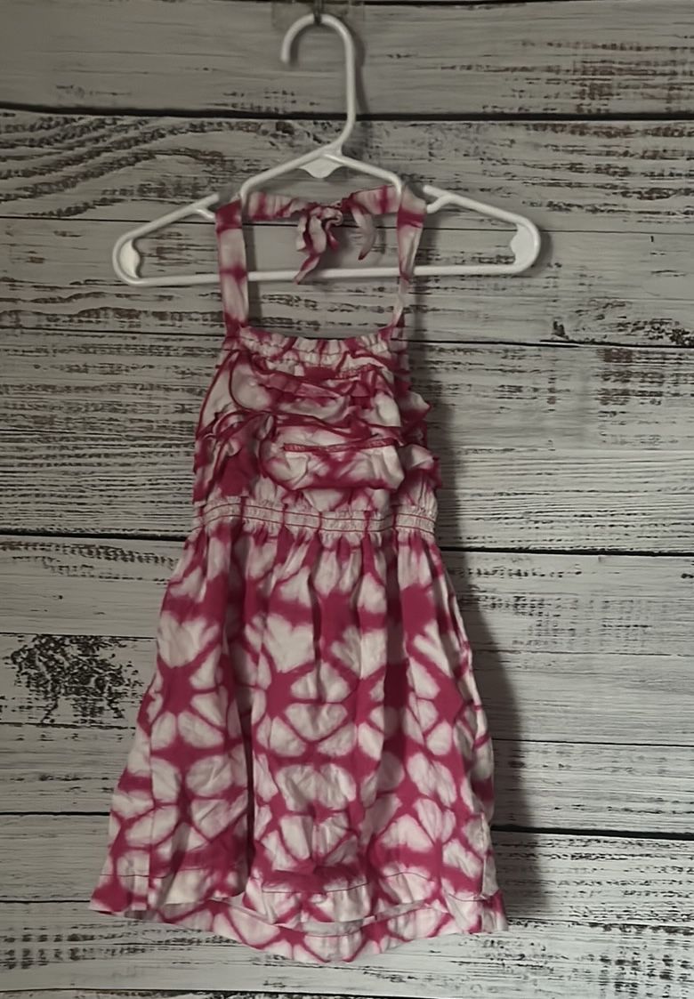 Cherokee Pink and White Halter Sundress size 24 months