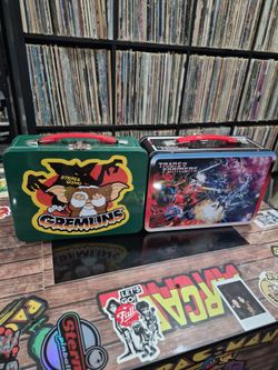 Metal lunch boxes. Gremlins and transformers / G.I Joe