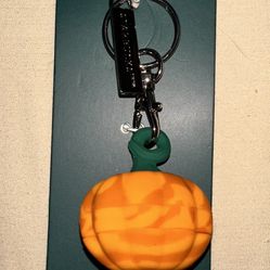 STARBUCKS🍁Fall 2025 PUMPKIN🎃KEYCHAIN REUSABLE HOT CUP LID STOPPER-