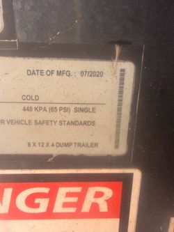 8x12 HEAVY DUTY DUMP TRAILER