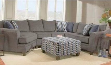 Stylish Charcoal Sectional Sofa