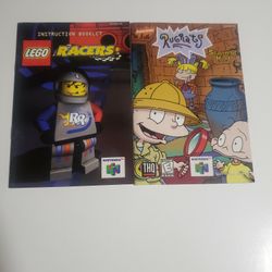 LEGO Racer/Rugrats: Scavenger Hunt N64 Manuals 