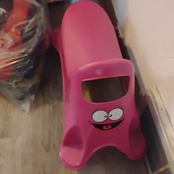 Tommy Toys Pink Monster Smiley Face Foot-to-Floor Toddler Ride On / Walker