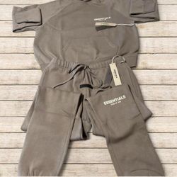 Fear of God Men’s Set Desert Taupe Hoodie and Sweats Size S Brand New Authentic