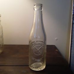 Vintage 10-2-4 DR. PEPPER Beverage Bottle Embossed GROVE CITY PA Clear  6 1/2 OZS.