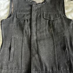 Rebel Reaper Woman’s Selvege Denim Motorcycle Vest