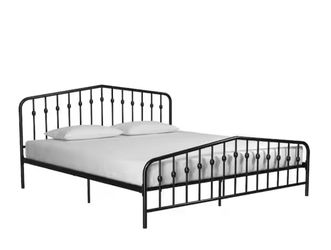 Black King Metal Bed