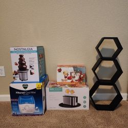 Filtered Cool Mist, Chocolate Fountain, Wall Shelves, Apple Peeler, Toster