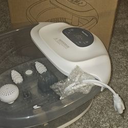 Foot Spa Massager With Heat Bubbles And Vibration
