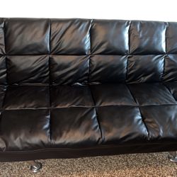 Black Leather Futons