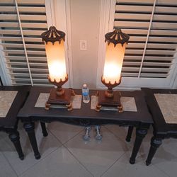 (Set of 3 tables $125.00 ) (Set Of Lamps $90.00)