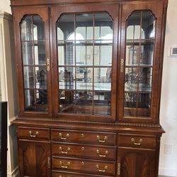 Dark Brown China Cabinet
