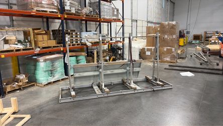 Metal panel rack