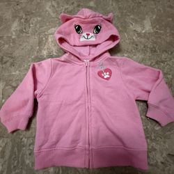 Baby Girl 3-6m Kitty Kitten Cat Jacket Pink 