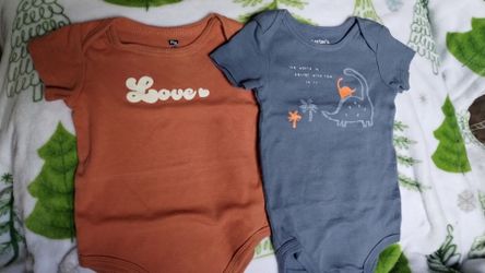 Carter's, & Hudson Baby Onesie Bodysuits Size 9 Months