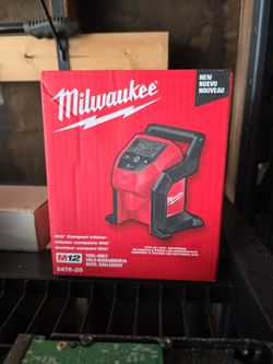 Brand new Milwaukee m12 compact inflator 2475-20