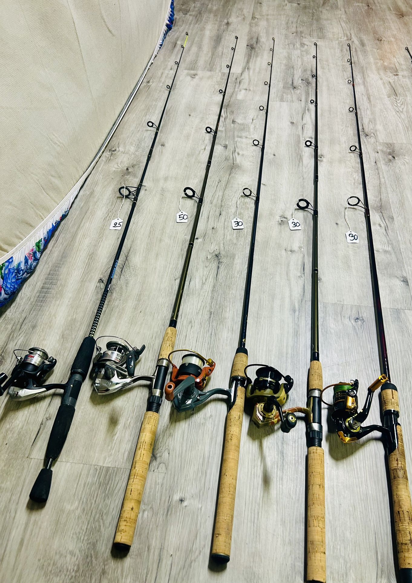 Spinning Rods And Reels Combo ($25- $35)/ EACH